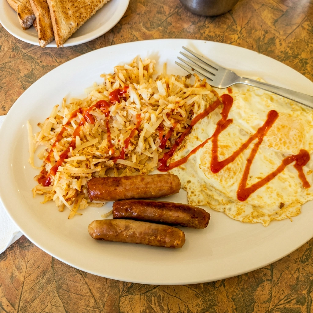 Two Eggs breakfast at Sunset Cafe, St. Thomas, ON